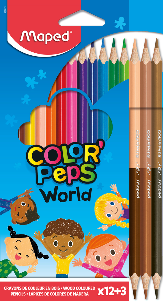 Crayons de couleur pour dessiner la peau