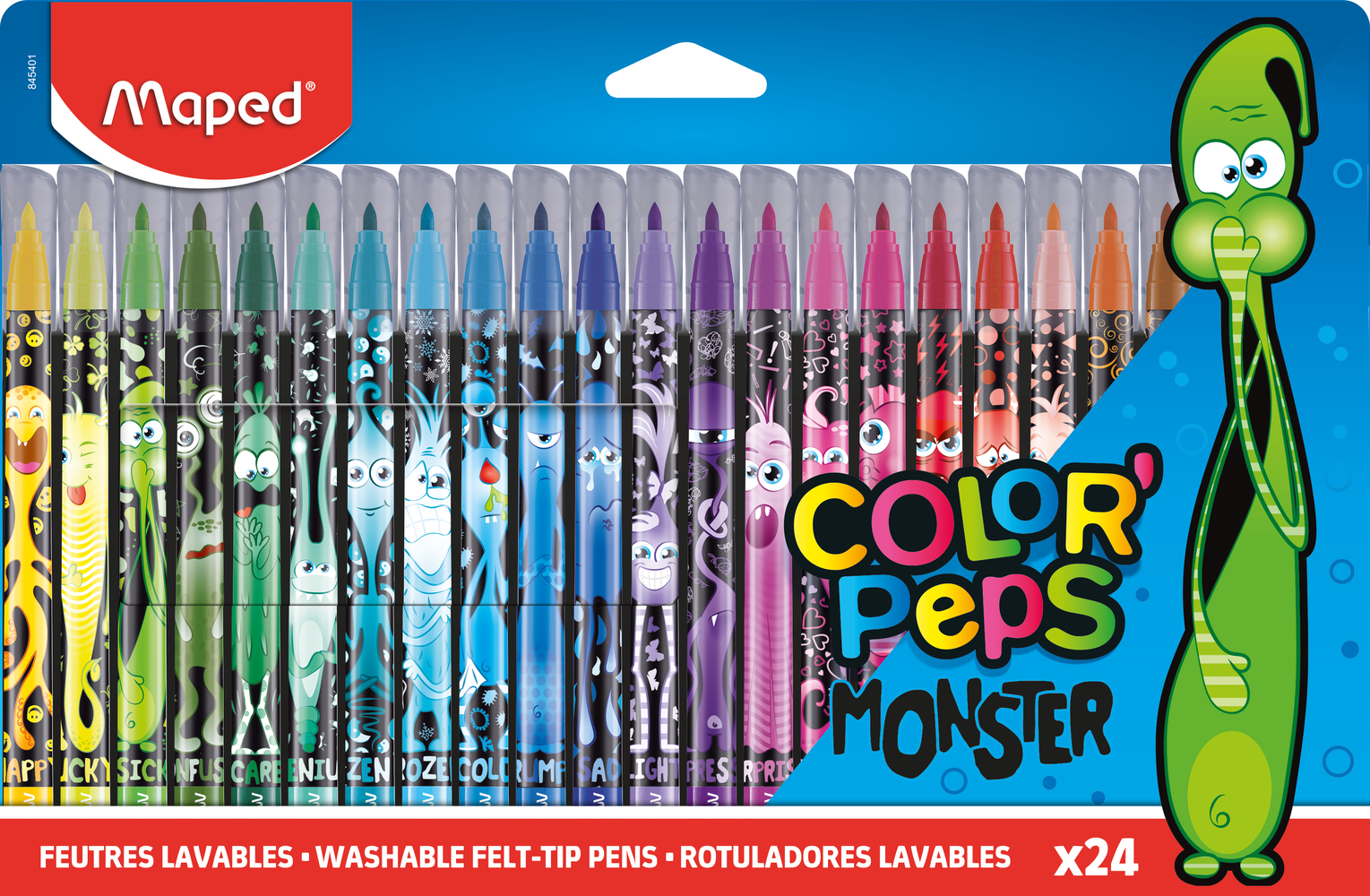 24 feutres enfant Color'Peps Monster – Maped France