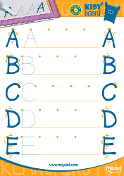 Fiche d'activité à imprimer enfant - Jeu pédagogique enfant – Alphabet et écriture – Lettres gauchers