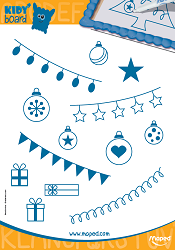 Fiche d'activité à imprimer enfant - Jeu Noël enfant – Dessin décorations Noël