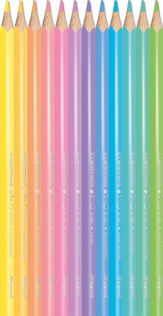 24 crayons de couleur MAPED Duo Colors Peps 48 couleurs : Chez Fournitures scolaires