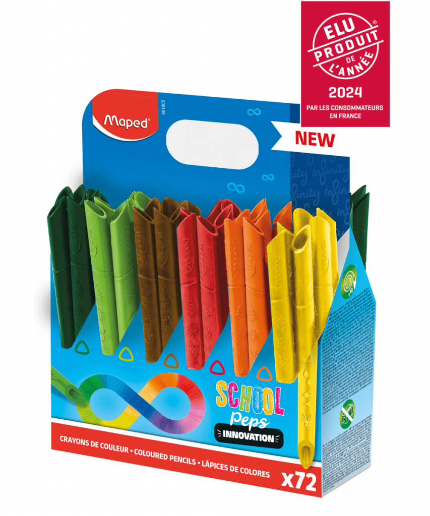 Crayon de couleur x72 Color'Peps Star MAPED : le lot de 72 crayons de  couleurs à Prix Carrefour