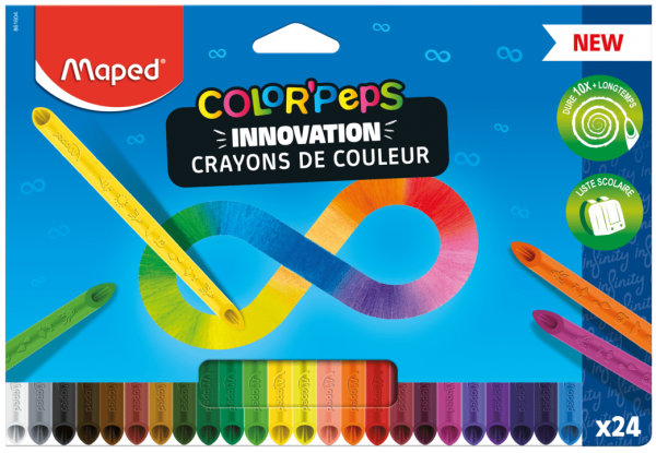 Crayons de Couleur - Maped - Color'Peps Infinity - 100% Mine - Auto