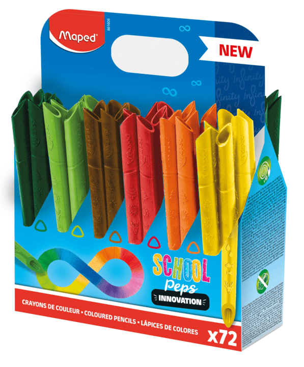 crayons de couleur infinity maped format ecole