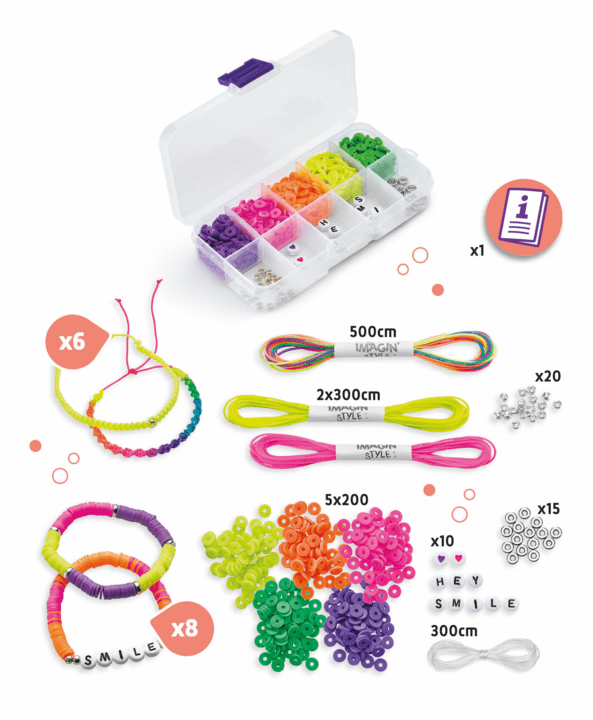 Mini Kit DIY Bijoux - Smiley pour l'anniversaire de votre enfant - Annikids