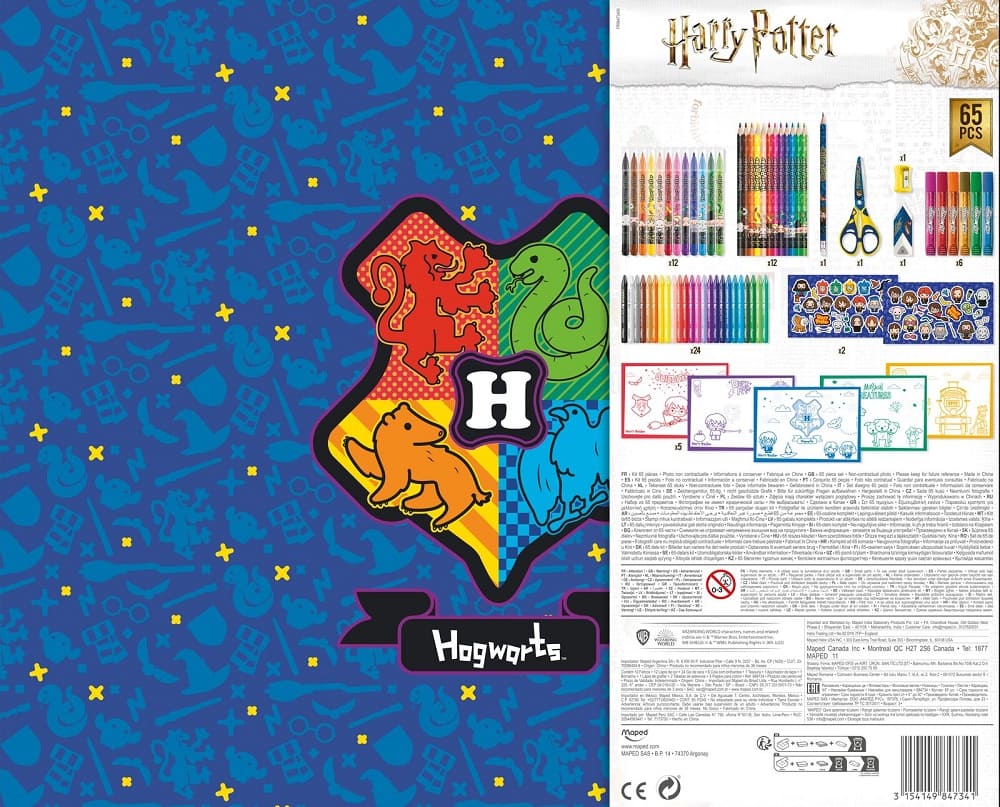 Coffret de coloriage Harry Potter 65 Pièces – Maped France