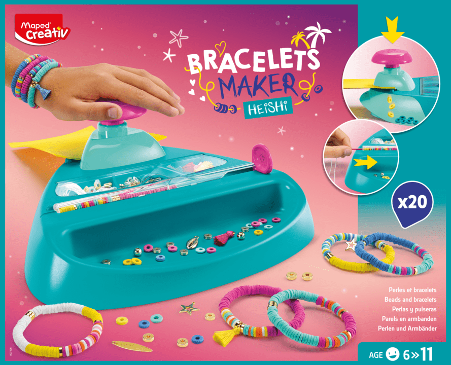 Bracelets Maker – Machine à bracelets et fabrication perles et bijoux  enfants – Dès 6 ans – Maped France