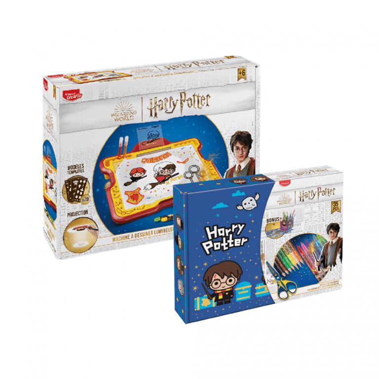 kit machine à dessiner lumi board harry potter et coffret de coloriage harry potter