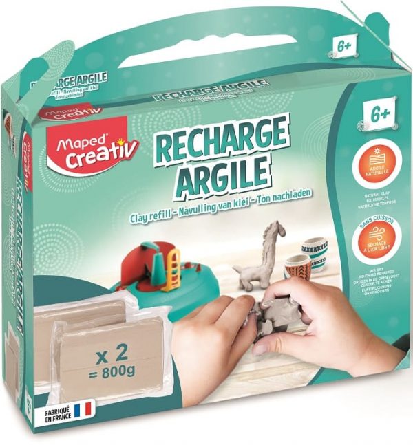 recharge pain d'argile pour coffret terra poterie maped cerativ