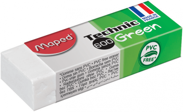 MAPED Gomma Technic Ultra Bimateriale – Dust Free, Senza PVC E Ftalati – Confezione Da 2 Pezzi Assortiti