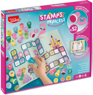 coffret 52 tampons thème princesses Maped Creativ