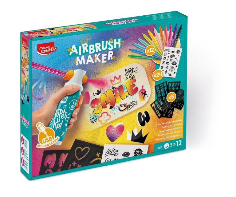 coffret airbrush maker aerographe enfant maped creativ