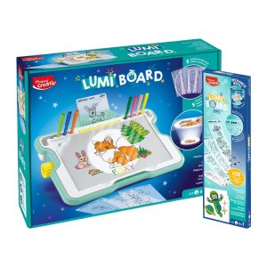 kit machine à dessiner lumineuse lumi board + une recharge de fiches d'activité Espace