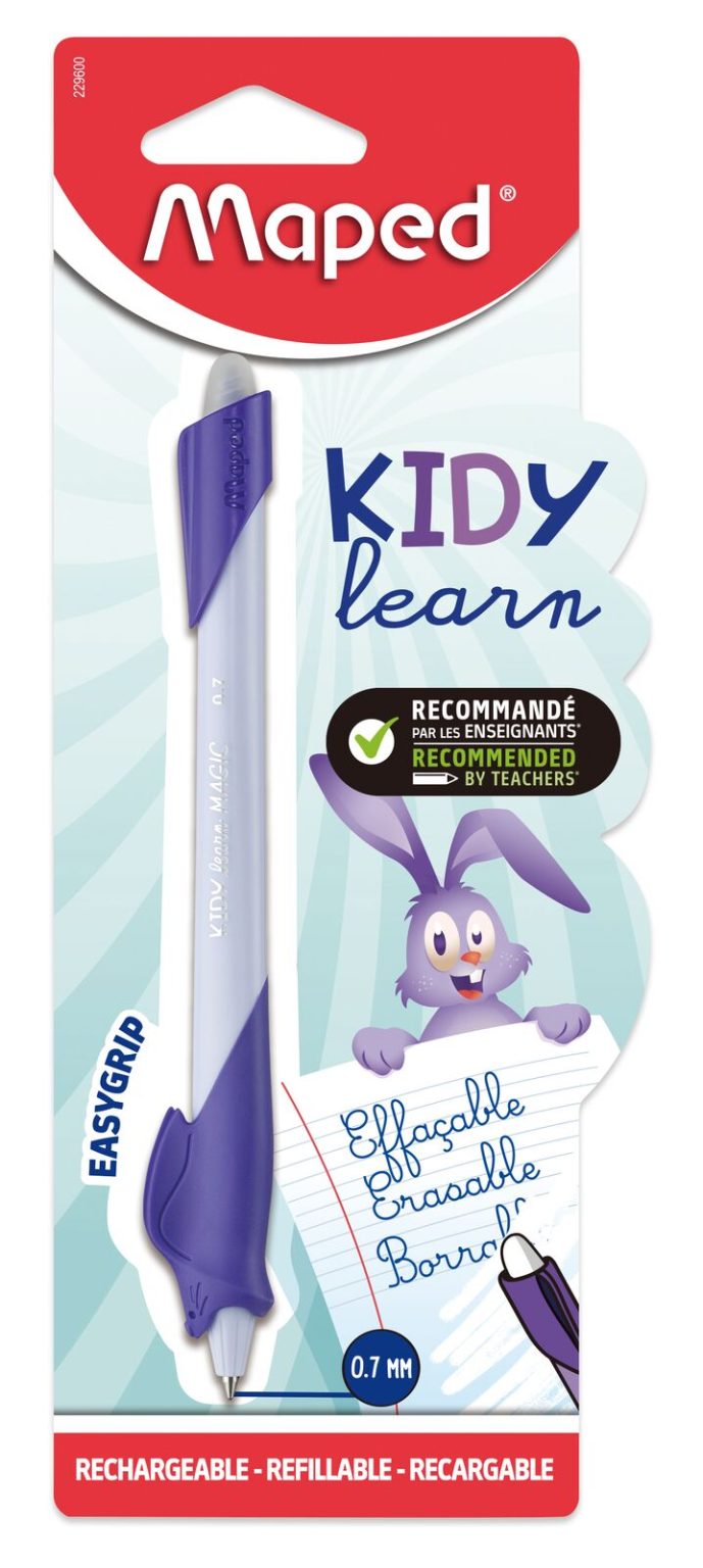 Stylo effaçable rechargeable Kidy Learn Magic – Maped France