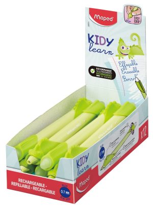 Stylos d'apprentissage effaçables Kidy Learn Magic Caméléon x12