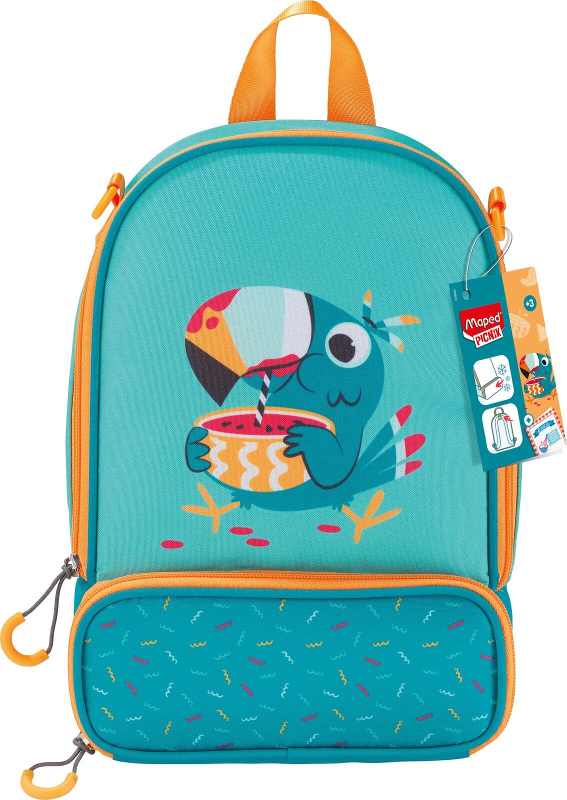 sac à déjeuner lunch bag pour enfants motif toucan