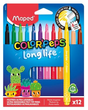 maped feutres coloriage long life 12
