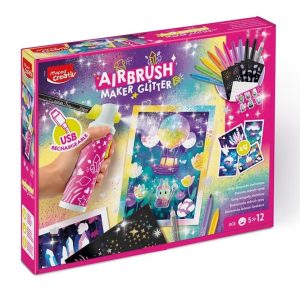 Coffret aérographe pour enfant Airbrush Maker Glitter – Dès 5 ans