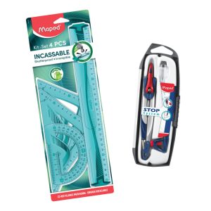 kit de géométrie tracage et compas maped